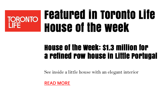 Toronto Life Home Of The Week